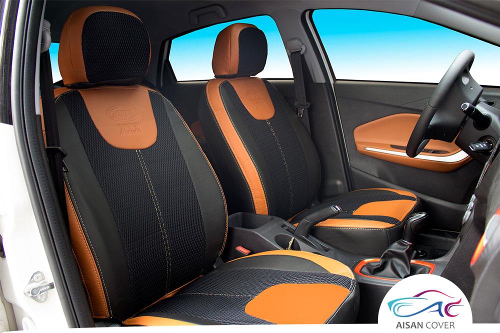 روکش صندلی چرم و تور ام وی ام X22  کد 2 برند آیسان Aison MVM X22 Code 2 seat Cover